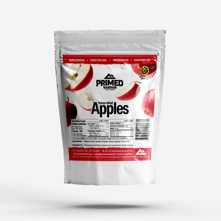 Primed Warrior Freeze-Dried Apple Slices